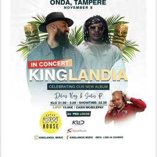KINGLANDIA -New album celebration sat 08.11 ennakkolippu 8e
